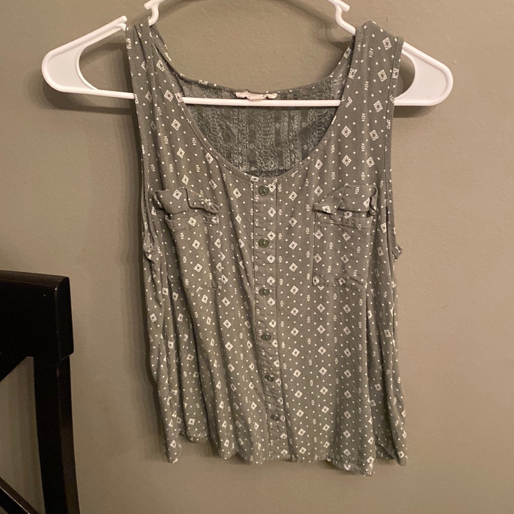 green blouse